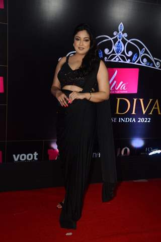 Tanushree Dutta clicked at the Liva Miss Diva event 