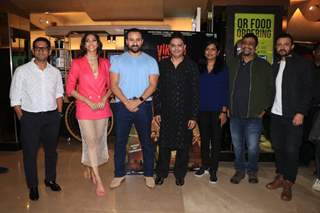 Saif Ali Khan, Yogita Bihani, Bhushan Kumar Pushkar–Gayathri snapped at Vikram Vedha Trailer Preview At Juhu PVR