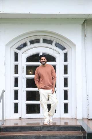 Dulquer Salmaan Spotted promoting his film Chup at Taj Lands End In Bandra