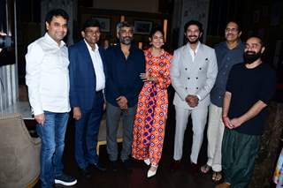 Jayantilal Gada, Hanu Raghavapudi, Mrunal Thakur, Dulquer Salmaan snapped at success Sita Ramam press conference at PVR ICON in Andheri