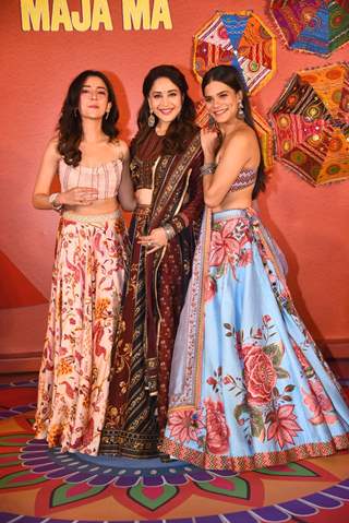 Madhuri Dixit, Barkha Singh, Srishti Srivastava spotted at trailer launch of film Maja Ma 