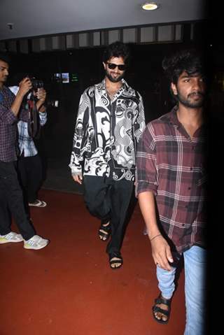 Vijay Devarakonda snapped at the Mumbai airport