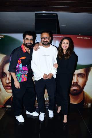 Harrdy Sandhu, Ribhu Dasgupta, Parineeti Chopra spotted at screening of Code Name Tiranga 