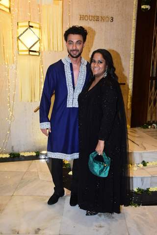 Aayush Sharma, Arpita Khan clicked at the Manish Malhotra's Diwali Party 