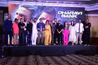 Suniel Shetty, Sonali Kulkarni, Vivek Oberoi spotted at the press meet of Dharavi Bank 