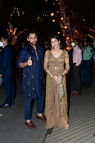 Armaan Jain, Anissa Malhotra snapped at the Ambani’s residence Antilia