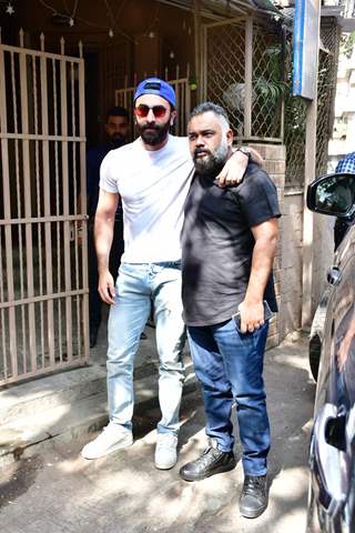 Ranbir Kapoor Luv Ranjan  spotted at dubbing studion in Bandra