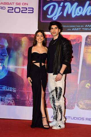 Alaya F, Karan Mehta snapped the trailer launch of Almost Pyaar With DJ Mohabbat