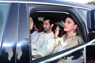 Aditya Seal, Anushka Ranjan snapped Athiya Shetty and Kl Rahul wedding at Khandala 