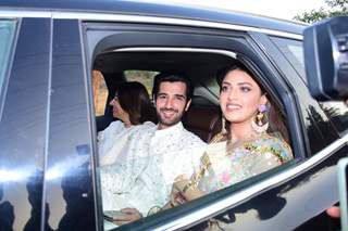 Aditya Seal, Anushka Ranjan  snapped Athiya Shetty and Kl Rahul wedding at Khandala