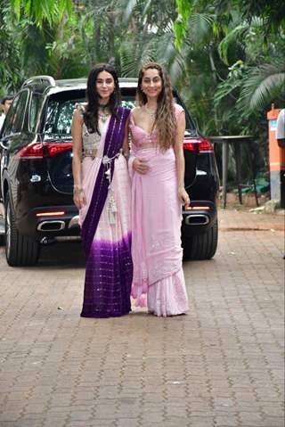 Shibani Dandekar, Anusha Dandekar snapped at the Alanna Panday sangeet ceremony