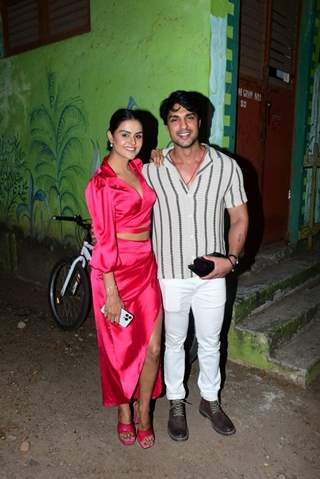 Priyanka Chahar Choudhary, Ankit Gupta snapped in Juhu 