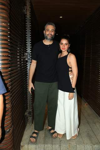 Danish Aslam, Shruti Seth snapped for a get together in Juhu