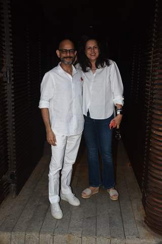 Vijay Krishna Acharya, Anusheh Khan snapped at the success party of Mrs Chatterjee vs Norway in Juhu 