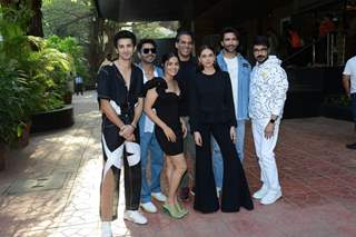 Aparshakti Khurana, Aditi Rao Hydari, Sidhant Gupta, Wamiqa Gabbi, Prosenjjt Chatterjee, Nandish Singh Sandhu and Vikram Aditya Motwane snapped promoting their webseries Jubilee in Bandra