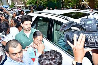 Sooraj Pancholi snapped outside the court with his mother 