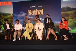 Anant Joshi, Rajpal Yadav, Sanya Malhotra, Guneet Monga, Ekta Kapoor grace the trailer launch of Kathal