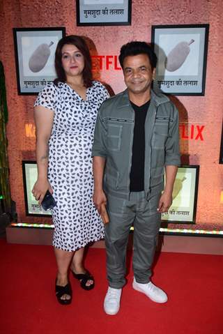 Radha Rajpal Yadav, Rajpal Yadav grace the premiere of Kathal