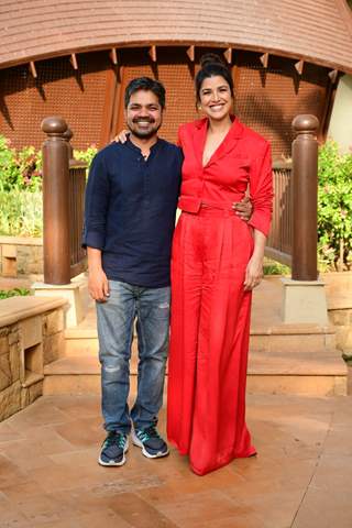 Avinash Arun , Nimrat Kaur snapped promoting School of Lies at JW Marriott in Juhu