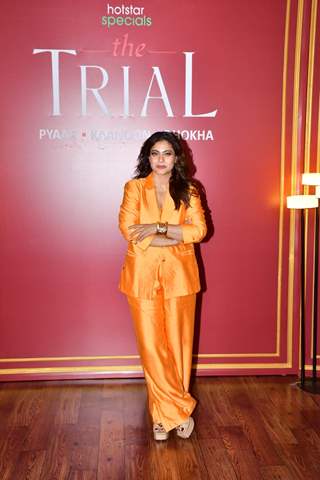 Kajol and Suparn Verma snapped at the promotions of the web show The Trial – Pyaar, Kaanoon, Dhoka