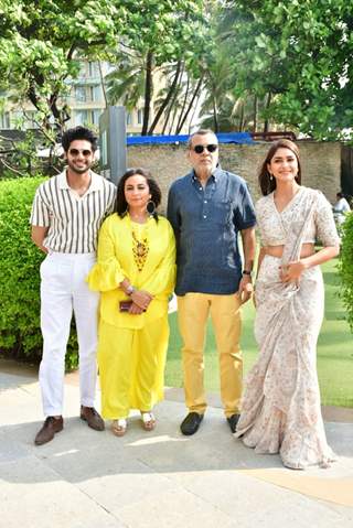 Paresh Rawal, Mrunal Thakur, Abhimanyu Dassani and Divya Dutta snapped promoting Aankh Micholi