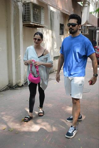 Rubina Dilaik and Abhinav Shukla spotted in the city.