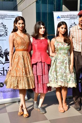 Suhana Khan, Aditi Saigal, Khushi Kapoor at an event for the promotion of there movie The Archies