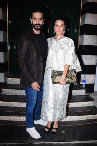 Neha Dhupia and Angad Bedi snapped in the city 