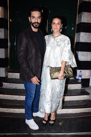 Neha Dhupia and Angad Bedi snapped in the city 