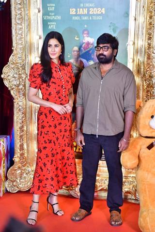 Katrina Kaif and Vijay Sethupathi snapped at Merry Christmas press conference