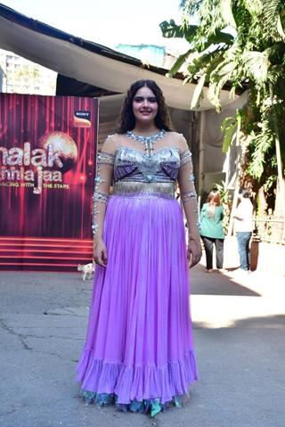 Anjali Anand snapped on the set of Jhalak Dikhhla Jaa 11 