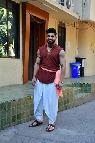  Shiv Thakare snapped on the set of Jhalak Dikhhla Jaa 11 