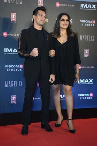Bipasha Basu and Karan Singh Grover snapped at the special screening of Fighter