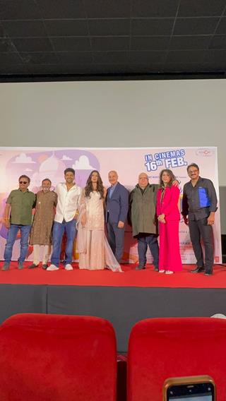 Anupam Kher, Guru Randhawa and Saiee Manjrekar snapped at Trailer launch of Kuch Khattaa Ho Jaay