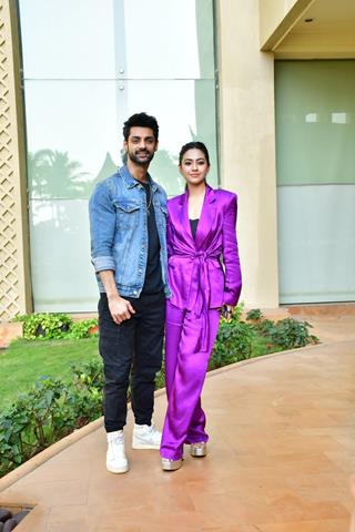 Karan Wahi and Reem Shaikh snapped promoting Raisinghani vs Raisinghani at JW Marriott, Juhu