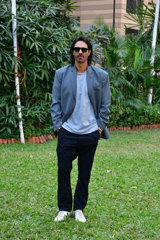 Arjun Rampal snapped promoting upcoming film Crakk