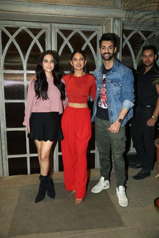 Jennifer Winget, Karan Wahi and Reem Shaikh  spotted at the launch party of Raisinghani Vs Raisinghani