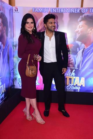 Zareen Khan and Guru Randhawa grace the screening of Kuch Khattaa Ho Jaay