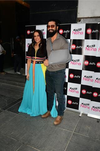 Neha Dhupia and Vicky Kaushal snapped at No Filter Neha Season 6