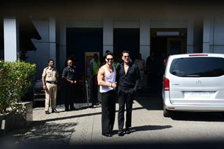 Akshay Kumar and Tiger Shroff  snapped at the Kalina airport