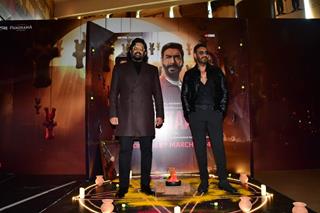 Ajay Devgn and R. Madhavan spotted at the trailer launch of 'Shaitaan'