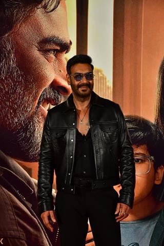 Ajay Devgn spotted at the trailer launch of 'Shaitaan'