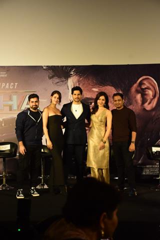 Sidharth Malhotra, Disha Patani and Raashii Khanna at the trailer launch of Yodha