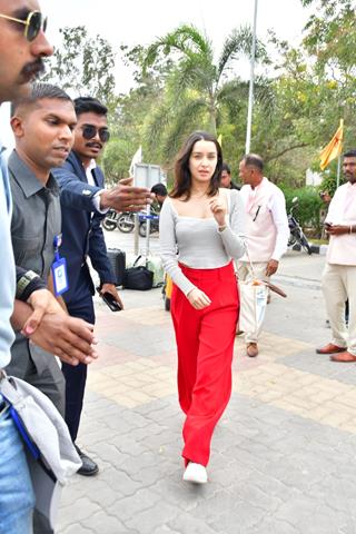 Shraddha Kapoor snapped at Jamnagar airport