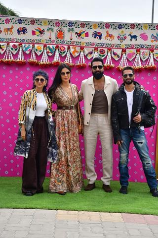 Katrina Kaif, Kiran Rao and Vicky Kaushal snapped at Jamnagar airport