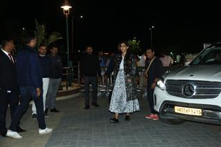 Sonam Kapoor spotted at Jamnagar airport