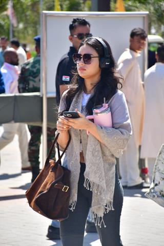 Nysa Devgan spotted at Jamnagar airport