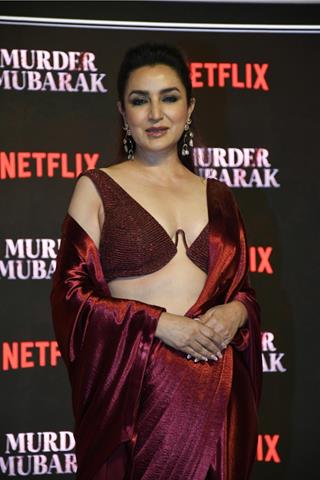 Tisca Chopra snapped at the Trailer launch of Murder Mubarak