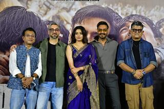 Ajay Devgn, Gajraj Rao and Priyamani snapped at Maidaan trailer launch