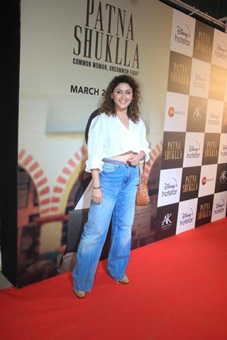 Manjari Fadnis snapped at the Screening of Patna Shukla